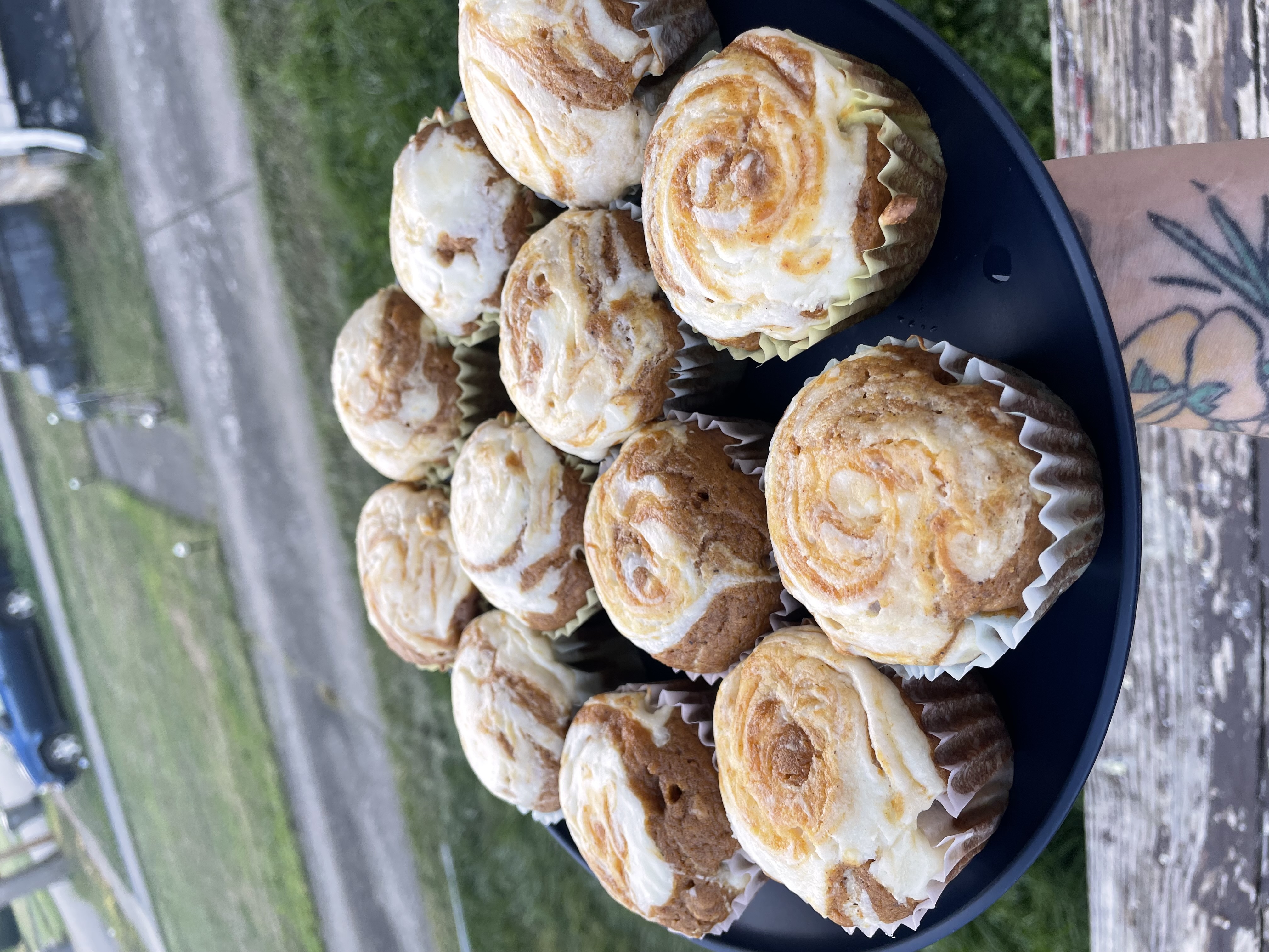 Pumpkin cheesecake cupcake